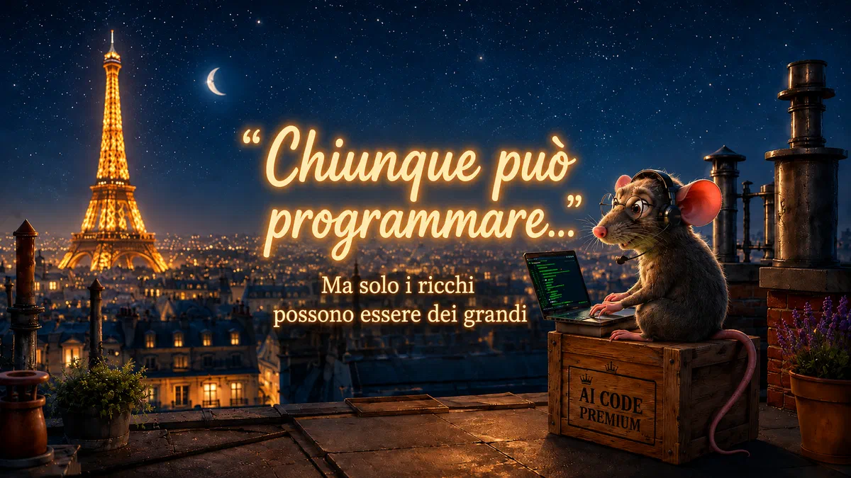 Chiunque può programmare… ma solo i ricchi possono essere dei grandi!