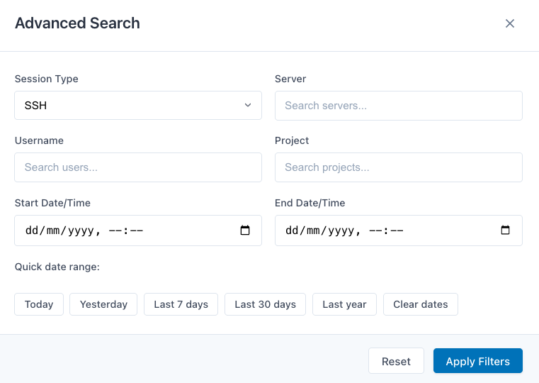 Opaflix Advanced Search