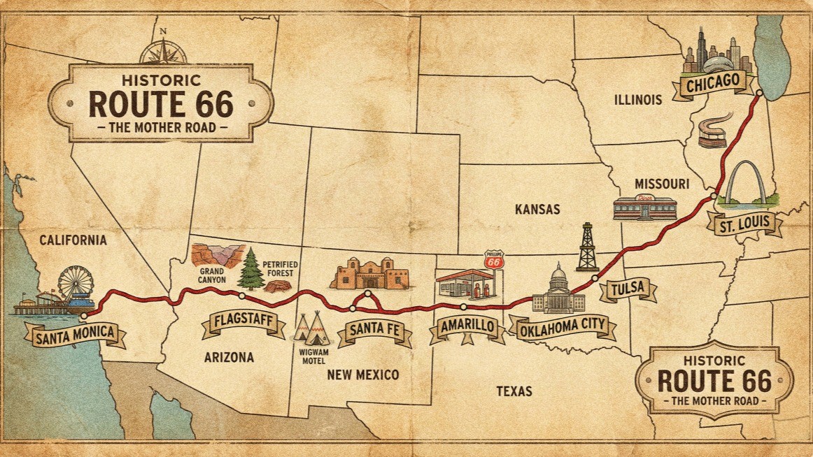 Map Route 66